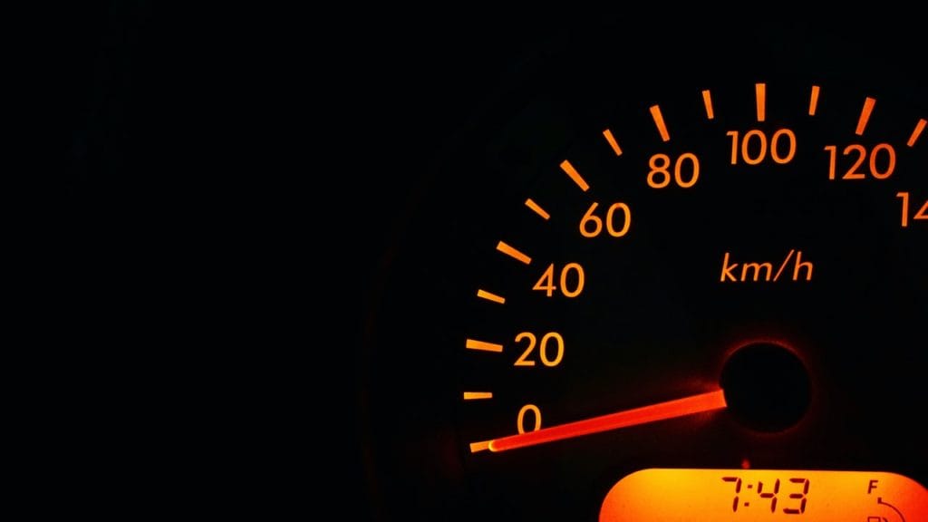 dashboard during car diagnostics performed by a mechanic in california